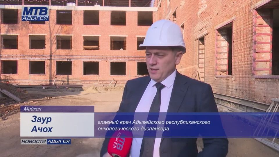 В республиканском онкологическом диспансере продолжается масштабная реконструкция главного здания