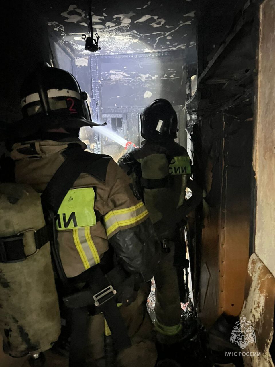 В Майкопе на пожаре спасен 1 человек