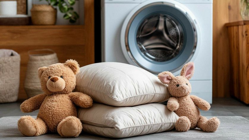 Эффективные лайфхаки для стирки крупных вещей: от игрушек до покрывал