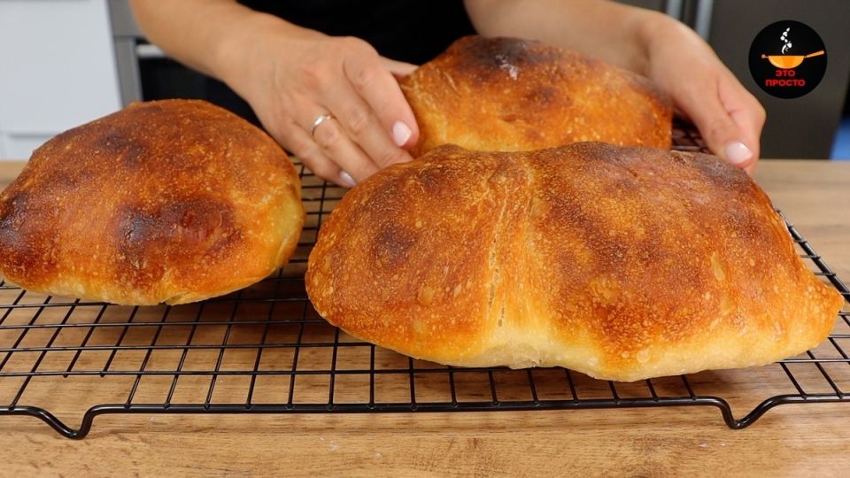 Чиабатта с характером: заменяем муку на цельнозерновую и ржаную