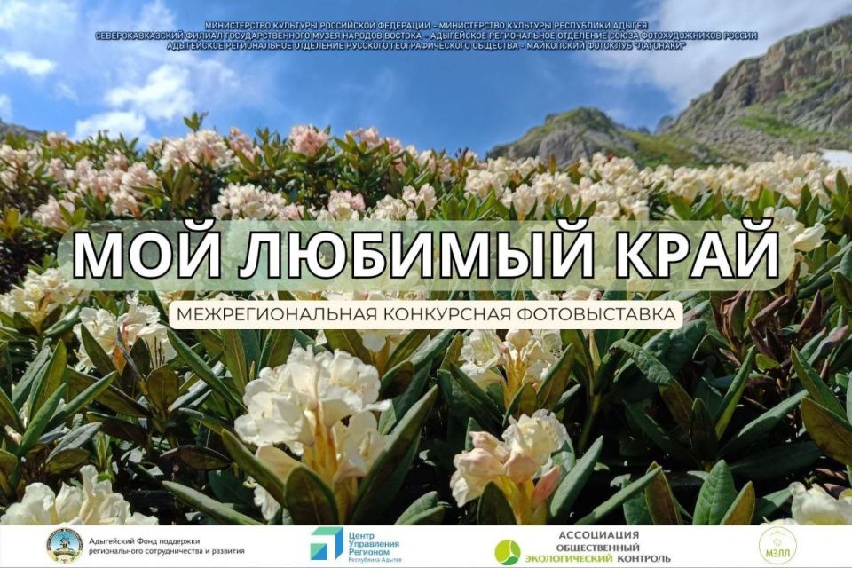 Около 160 работ представят на межрегиональной конкурсной фотовыставке «Мой любимый край» в Адыгее