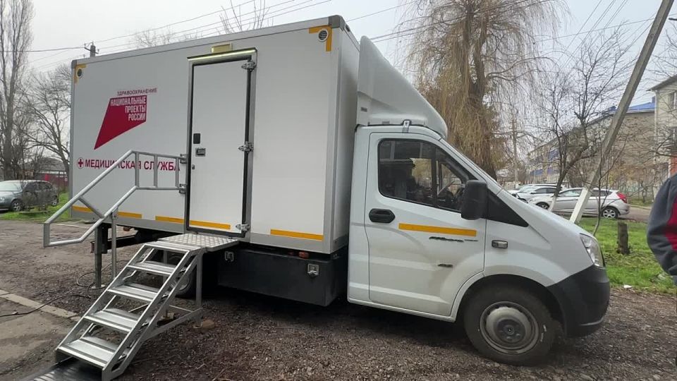 В п. Удобном Майкопского района сегодня работает передвижной маммограф