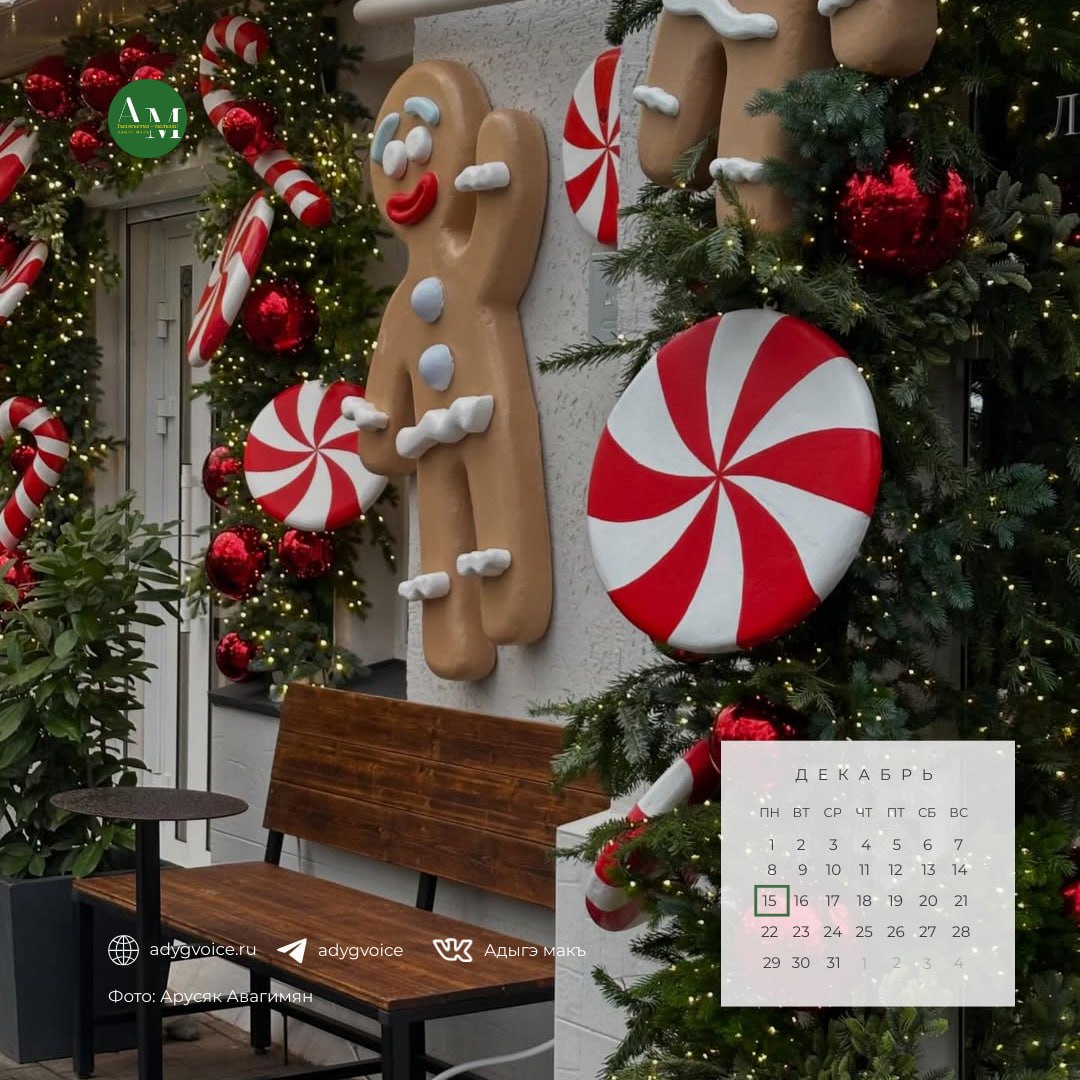 Доброе утро!. 15 декабря в Адыгее ожидается слабый снег с дождем