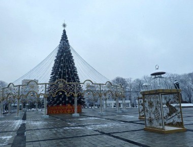 В Майкопе выпал первый снег