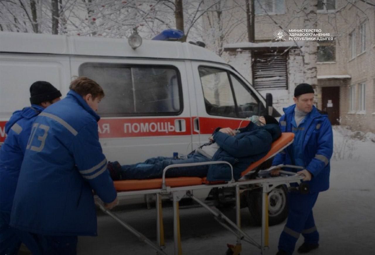 Специалисты скорой помощи в Адыгее осуществили около 6,2 тысячи выездов в новогодние праздники