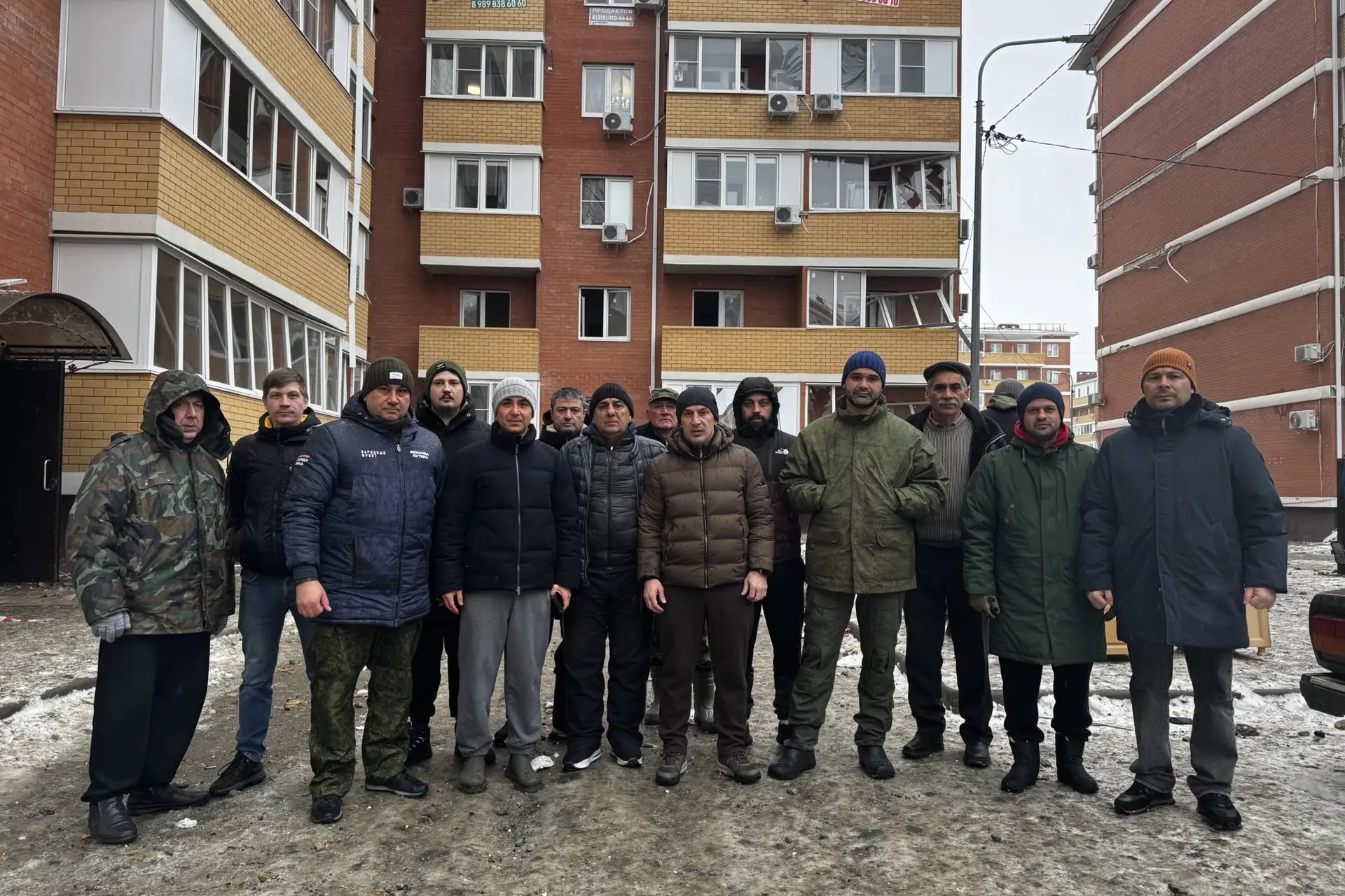 Ликвидация последствий атаки БПЛА в Новой Адыгее идет полным ходом