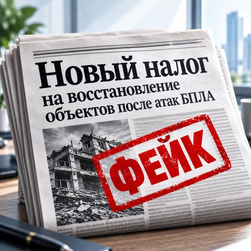 НОВЫЙ НАЛОГ НА ВОССТАНОВЛЕНИЕ ОБЪЕКТОВ ПОСЛЕ АТАК БПЛА ВВОДИТЬ НЕ ПЛАНИРУЮТ