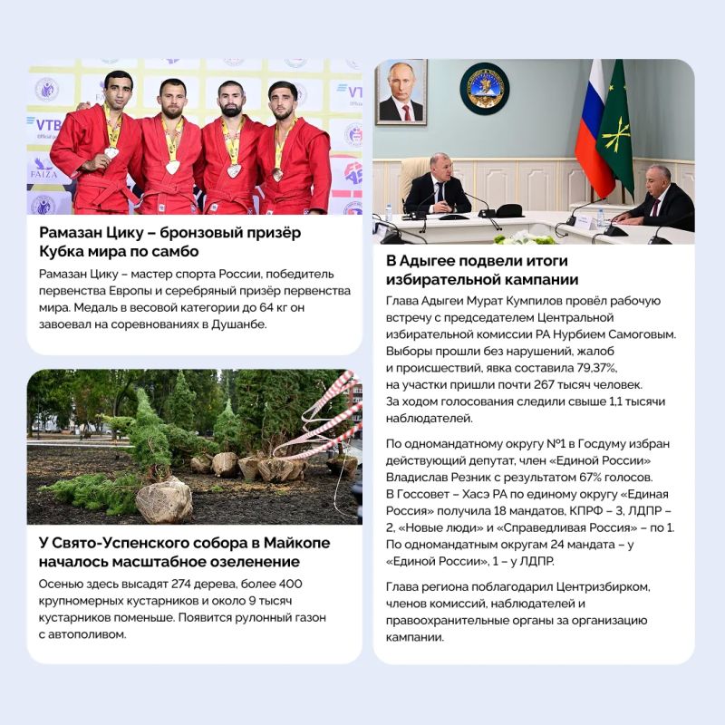 Главные события прошедшей недели: Главные события прошедшей недели: